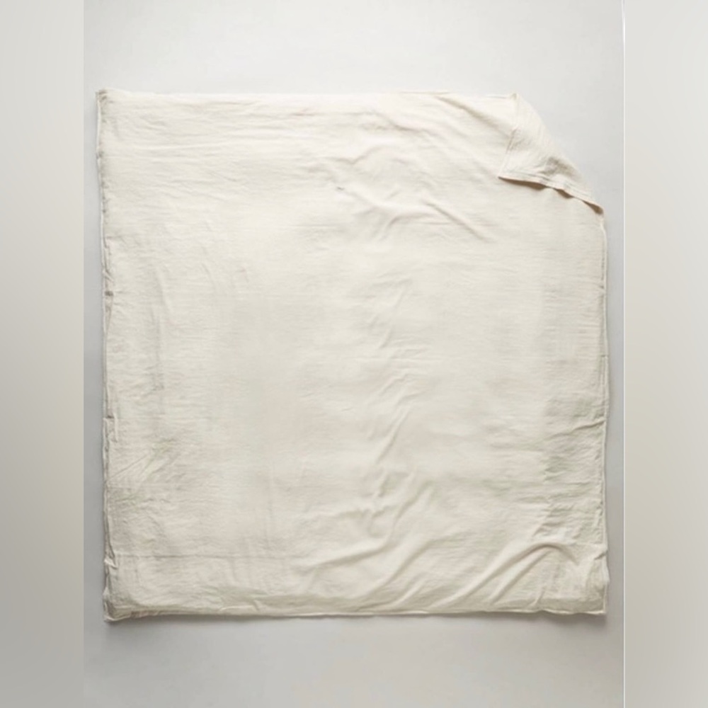 Anthropologie Linen Duvet Cover - Cream